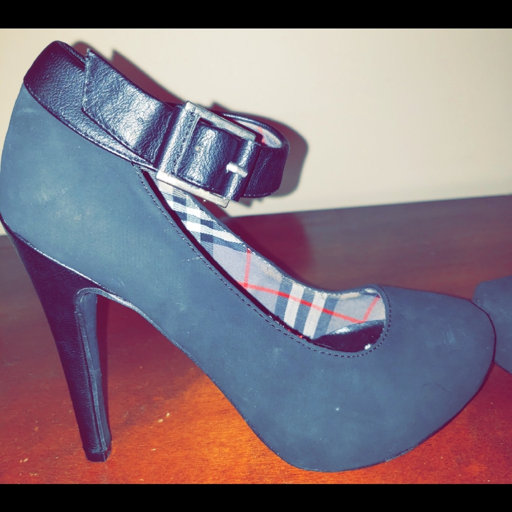 Black Suede heels